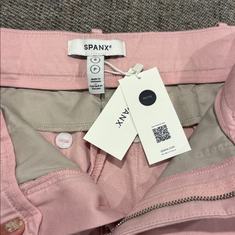 NWT SPANX Blush Stretch Twill wide leg Pants - Picture 3 of 10
